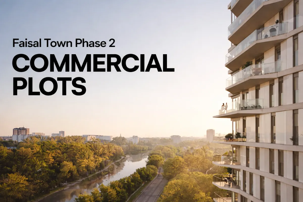 Faisal Town Phase 2 Mini Commercial Plots showcasing high ROI investment opportunity with modern planned commercial layout in Islamabad 2026.
