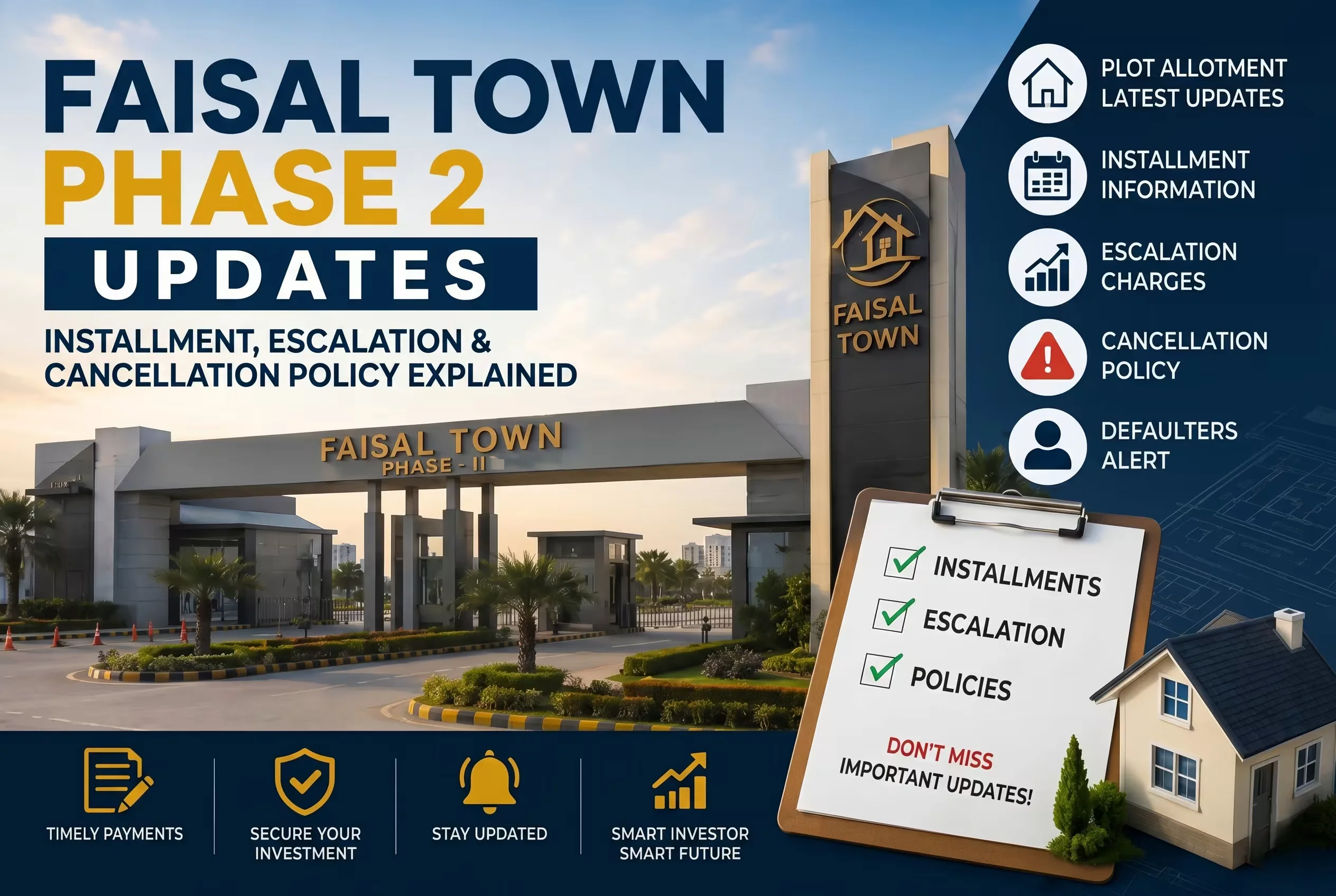 Faisal Town Phase 2 Plot & Cancellation Updates | Defaulters Alert 2026