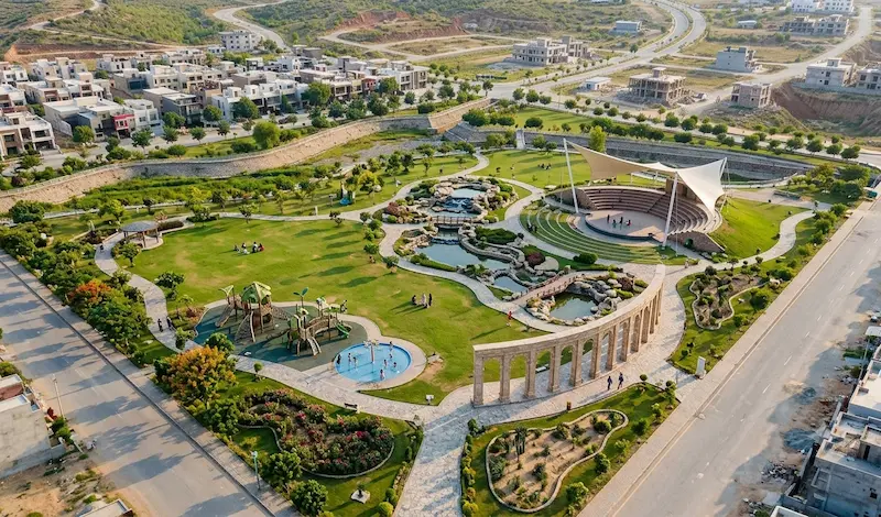 faisal town margalla city Faisal Margalla City master plan showing residential and commercial plot layout