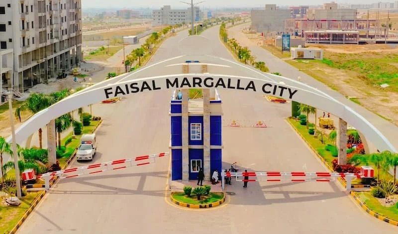 Faisal Margalla City location map near Multi Gardens B-17 and Margalla Hills