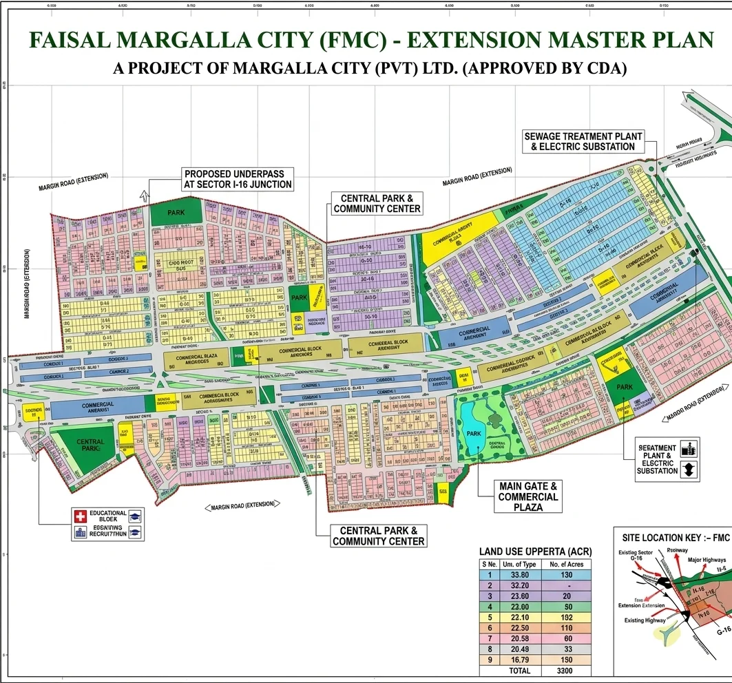 mgc Faisal Margalla City RDA NOC approval document reference