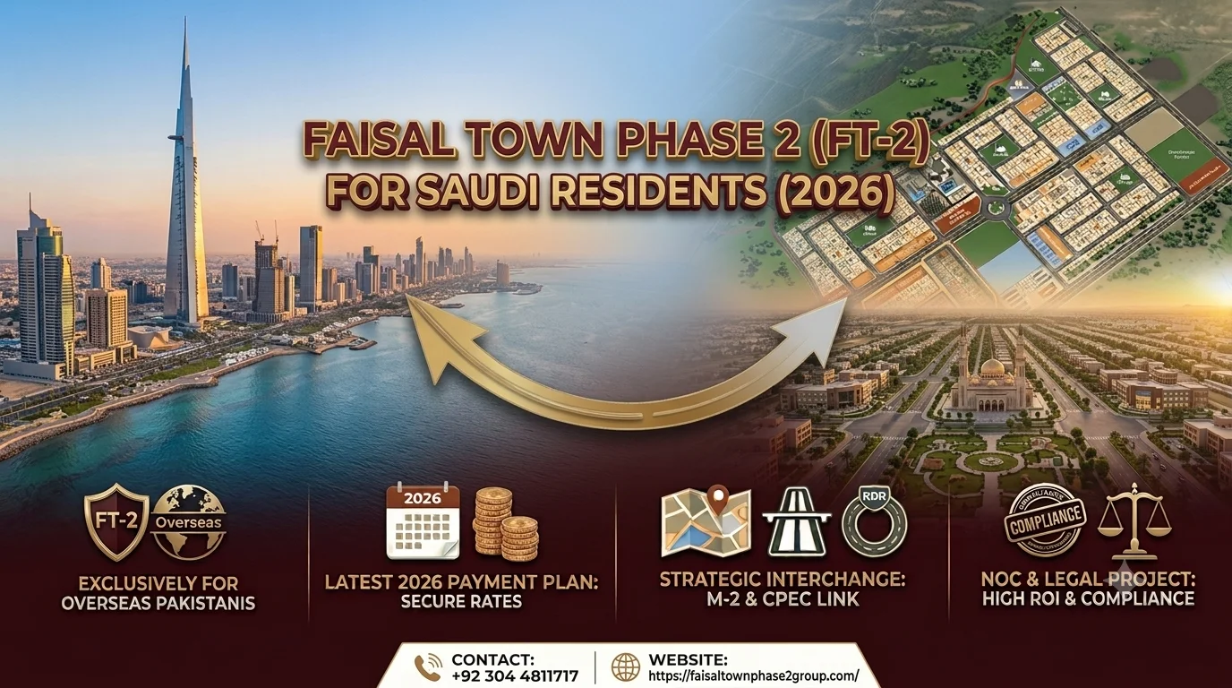 Invest in Faisal Town Phase 2 from Saudi Arabia