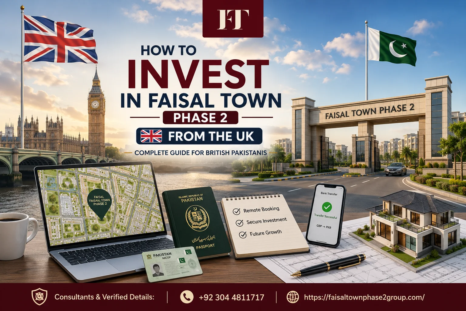 Invest in Faisal Town Phase 2 from UK